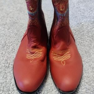 Red cowboy boots